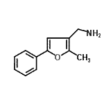 结构式 CAS# 499770-72-8, 1-(2-甲基-5-苯基-3-呋喃基)甲胺