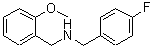 结构式 CAS# 499997-38-5, 1-(4-氟苯基)-N-(2-甲氧基苄基)甲胺