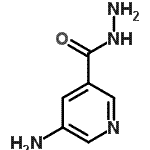 结构式 CAS# 500862-71-5, 5-氨基烟酰肼