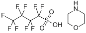 structure of CAS# 503155-89-3, N-Morpholinium Nonafluorobutanesulfonate;N-MORPHOLINIUM NONAFLUOROBUTANESULPHONATE;N-MORPHOLINIUM NONAFLUOROBUTANESULFONATE;MORPHOLINIUM NONAFLUOROBUTANE SULFONATE