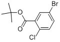 结构式 CAS# 503555-23-5, 5-溴-2-氯苯甲酸叔丁酯