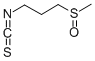 structure of CAS# 505-44-2, 3-Methylsulfinyl propyl isothiocyanate;1-Isothiocyanato-3-Methylsulfinyl-Propane;3-Methylsulfinylpropylimino-Thioxo-Methane;1-Isothiocyanato-3-(Methylsulfinyl)Propane
