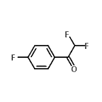 结构式 CAS# 50562-06-6, 2,2-二氟-1-(4-氟苯基)乙酮