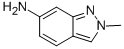 structure of CAS# 50593-30-1, 6-Amino-2-Methyl-2H-Indazole;6-AMINO-2-METHYLBENZO[C]PYRAZOLE;2-Methyl-2H-Indazole-6-Amine;6-Amino-2-Methyl-2H-Indaz...