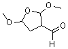 structure of CAS# 50634-05-4, 2,5-Dimethoxy-3-Tetrahydrofurancarboxaldehyde;2,5-Dimethoxytetrahydrofuran-3-Carbaldehyde;2,5-Dimethoxy-3-Tetrahydrofurancarboxaldehyde;3-Furancarboxaldehyde, Tetrahydro-2,5-Dimethoxy-