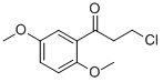 结构式 CAS# 50786-60-2, 3-氯-1-(2,5-二甲氧基苯基)丙-1-酮