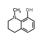structure of CAS# 5080-60-4, 1-Methyl-1,2,3,4-Tetrahydro-8-Quinolinol;1,2,3,4-Tetrahydro-1-methyl-8-quinolinol