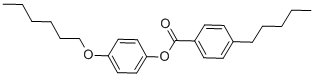 structure of CAS# 50802-52-3, 4-n-Pentylbenzoic Acid 4'-n-Hexyloxyphenyl Ester;4-Pentylbenzoic Acid (4-Hexoxyphenyl) Ester;4-Amylbenzoic Acid (4-Hexoxyphenyl) Ester;4'-Hexyloxyphenyl 4-Pentylbenzoate