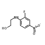 structure of CAS# 509151-97-7, 2-[(2-Fluoro-4-Nitrophenyl)Amino]Ethanol;2-((2-fluoro-4-nitrophenyl)amino)ethanol;ETHANOL, 2-[(2-FLUORO-4-NITROPHENYL)AMINO]- (9CI)