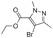 structure of CAS# 50920-64-4, 4-Bromo-1,3-Dimethyl-1H-Pyrazole-5-Carboxylic Acid Ethyl Ester