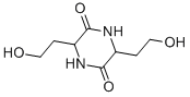 结构式 CAS# 50975-79-6, 3,6-二(2-羟基乙基)-2,5-二氧代哌嗪