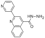 structure of CAS# 5109-97-7, 2-Pyridin-3-Yl-Quinoline-4-Carboxylic Acid Hydrazide;2-(3-Pyridyl)Quinoline-4-Carbohydrazide;2-(3-Pyridyl)-4-Quinolinecarbohydrazide;2-(3-Pyridyl)Cinchoninohydrazide