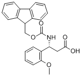 结构式 CAS# 511272-31-4, 芴甲氧羰基-(R)-3-氨基-3-(2-甲氧基-苯基)-丙酸