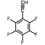 structure of CAS# 5122-07-6, 1-Ethynyl-2,3,4,5,6-Pentafluorobenzene;pentafluorophenylacetylene