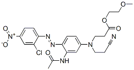 CAS#: 51248-73-8， 2-Methoxyethyl N-[3-(Acetylamino)-4-[(2-Chloro-4-Nitrophenyl)Azo]Phenyl]-N-(2-Cyanoethyl)-beta-Alaninate