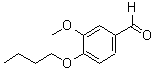 结构式 CAS# 51301-87-2, 4-丁氧基-3-甲氧基-苯甲醛