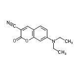 structure of CAS# 51473-74-6, 7-(Diethylamino)-2-Oxo-2H-Chromene-3-Carbonitrile;3-CYANO-7-(DIETHYLAMINO)COUMARIN;7-(diethylamino)-2-oxochromene-3-carbonitrile;BAS 00231845