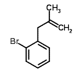结构式 CAS# 514821-14-8, 1-溴-2-(2-甲基-2-丙烯-1-基)苯