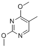 structure of CAS# 5151-34-8, 2,4-Dimethoxy-5-Methylpyrimidine;2 4-DIMETHOXY-5-METHYLPYRIMIDINE  97;Pyrimidine, 2,4-Dimethoxy-5-Methyl-;2,4-Dimethoxy-5-Methylpyridine