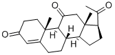 structure of CAS# 516-15-4, 11-Ketoprogesterone;(8S,9S,10R,13S,14S,17S)-17-Acetyl-10,13-Dimethyl-2,6,7,8,9,12,14,15,16,17-Decahydro-1H-Cyclopenta[A]Phenanthrene-3,11-Quinone;(8S,9S,10R,13S,14S,17S)-17-Ethanoyl-10,13-Dimethyl-2,6,7,8,9,12,14,15,16,17-Decahydro-1H-Cyclopenta[A]Phenanthrene-3,11-Dione;Ketogestin