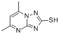 结构式 CAS# 51646-17-4, 5,7-二甲基-1H-[1,2,4]三唑并[1,5-a]嘧啶-2-硫酮