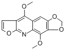 CAS#: 522-06-5， 4,9-Dimethoxy-1,3-dioxolo(4,5-g)furo(2,3-b)quinoline