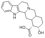 structure of CAS# 522-87-2, Yohimbinic Acid Monohydrate;Prestwick_497;147745_Aldrich;Yohimbinic Acid Monohydrate