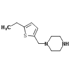 structure of CAS# 523981-54-6, 1-[(5-Ethyl-2-Thienyl)Methyl]Piperazine;1-((5-ethylthiophen-2-yl)methyl)piperazine;1-[(5-ethyl-2-thienyl)methyl]piperazine;1-[(5-Ethylthien-2-yl)methyl]piperazine