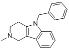 structure of CAS# 524-81-2, 5-Benzyl-2-Methyl-2,3,4,5-Tetrahydro-1H-Pyrido[4,3-b]Indole;5-(Benzyl)-2-Methyl-3,4-Dihydro-1H-Pyrido[4,3-B]Indol-2-Ium;Zinc00001651