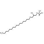 structure of CAS# 52603-03-9, 3-(Hexadecyloxy)-2-Hydroxypropyl Dihydrogen Phosphate;1-Hexadecyl Lysophosphatidic Acid