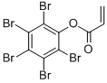 结构式 CAS# 52660-82-9, 五溴苯基丙烯酸酯