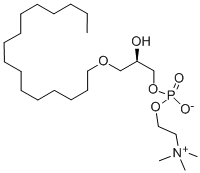 structure of CAS# 52691-62-0, 1-O-Hexadecyl-Sn-Glycero-3-Phosphocholine;[(2R)-3-Hexadecoxy-2-Hydroxy-Propyl] 2-Trimethylammonioethyl Phosphate;[(2R)-3-Hexadecoxy-2-Hydroxypropyl] 2-Trimethylammonioethyl Phosphate;[(2R)-3-Cetyloxy-2-Hydroxy-Propyl] 2-Trimethylammonioethyl Phosphate