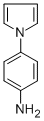 structure of CAS# 52768-17-9, 4-(1H-Pyrrol-1-Yl)Aniline;4-(1H-PYRROL-1-YL)ANILINE;4-Pyrrol-1-Yl-Phenylamine;1-(4-AMINOPHENYL)PYRROLE