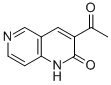 结构式 CAS# 52816-63-4, 3-乙酰基-1,6-萘啶-2(1H)-酮