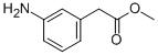 structure of CAS# 52913-11-8, Methyl 3-Aminophenylacetate;3-Aminophenylacetic Acid Methyl Ester, 3-(2-Methoxy-2-Oxoethyl)Aniline;Methyl (3-Aminophenyl)Acetate(SALTDATA: FREE);3-AMINOPHENYLACETIC ACID METHYL ESTER