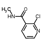 structure of CAS# 52943-20-1, 2-Chloro-N-Methylnicotinamide;(2-chloro(3-pyridyl))-N-methylcarboxamide;2-Chloro-N-methyl-3-pyridinecarboxamide;2-Chloro-N-methyl-nicotinamide