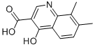structure of CAS# 53164-36-6, 4-Hydroxy-7,8-Dimethyl-3-Quinolinecarboxylic acid;3-Quinolinecarboxylicacid,4-Hydroxy-7,8-Dimethyl-(9CI);7,8-Dimethyl-4-Hydroxyquinoline-3-Carboxylic Acid