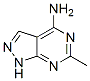 structure of CAS# 5326-80-7, 6-Methyl-1H-Pyrazolo[3,4-d]Pyrimidin-4-Amine;(6-Methyl-1H-Pyrazolo[4,3-E]Pyrimidin-4-Yl)Amine;Nsc4072;6-Methyl-1H-Pyrazolo(3,4-D)Pyrimidin-4-Amine