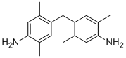 structure of CAS# 5339-30-0, 4-(4-Amino-2,5-Dimethylbenzyl)-2,5-Dimethylaniline;4-[(4-Amino-2,5-Dimethyl-Phenyl)Methyl]-2,5-Dimethyl-Aniline;[4-(4-Amino-2,5-Dimethyl-Benzyl)-2,5-Dimethyl-Phenyl]Amine;2,2',5,5'-Tetramethyl-4,4'-Methylenedianiline