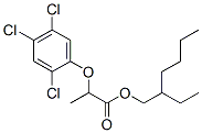 结构式 CAS# 53404-76-5, 2-乙基己基 2-(2,4,5-三氯苯氧基)丙酸酯