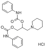 structure of CAS# 537-12-2, Diperodon Hydrochloride;[1-(Phenylcarbamoyloxymethyl)-2-(1-Piperidyl)Ethyl] N-Phenylcarbamate Hydrochloride;N-Phenylcarbamic Acid [1-[(Anilino-Oxomethoxy)Methyl]-2-(1-Piperidyl)Ethyl] Ester Hydrochloride;N-Phenylcarbamic Acid [1-(Phenylcarbamoyloxymethyl)-2-Piperidino-Ethyl] Ester Hydrochloride