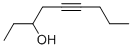 structure of CAS# 53723-19-6, 5-Nonyn-3-Ol;5-Nonyn-3-Ol;Fs000327;Sbb009140