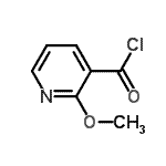 structure of CAS# 53750-65-5, 2-Methoxynicotinoyl Chloride;2-methoxynicotinoyl chloride