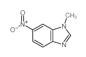 结构式 CAS# 5381-79-3, 1-甲基-6-硝基-1H-苯并咪唑