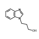 结构式 CAS# 53953-47-2, 3-(1H-苯并咪唑-1-基)-1-丙醇