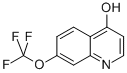 structure of CAS# 53985-75-4, 4-Hydroxy-7-Trifluoromethoxyquinoline;4-HYDROXY-7-TRIFLUOROMETHOXYQUINOLINE