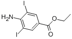 structure of CAS# 5400-81-7, Ethyl 4-Amino-3,5-Diiodobenzoate;Ethyl 4-Amino-3,5-Diiodo-Benzoate;4-Amino-3,5-Diiodobenzoic Acid Ethyl Ester;4-Amino-3,5-Diiodo-Benzoic Acid Ethyl Ester
