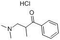 structure of CAS# 5400-92-0, 3-Dimethylamino-2-Methylpropiophenone Hydrochloride;3-Dimethylamino-2-Methyl-1-Phenyl-Propan-1-One Hydrochloride;Nsc10405;1-Propanone, 3-(Dimethylamino)-2-Methyl-1-Phenyl-, Hydrochloride
