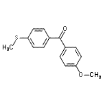 structure of CAS# 54118-72-8, (4-Methoxyphenyl)[4-(Methylsulfanyl)Phenyl]Methanone;4-methoxy-4'-thiomethylbenzophenone