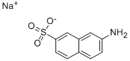 structure of CAS# 5412-82-8, 7-Amino-2-Naphthalenesulfonic Acid Sodium Salt;2-NAPHTHYLAMINE-7-SULFONIC ACID SODIUM SALT;Sodium 7-Amino-2-Naphthalenesulfonate T;Sodium 7-Aminonaphthalene-2-Sulphonate